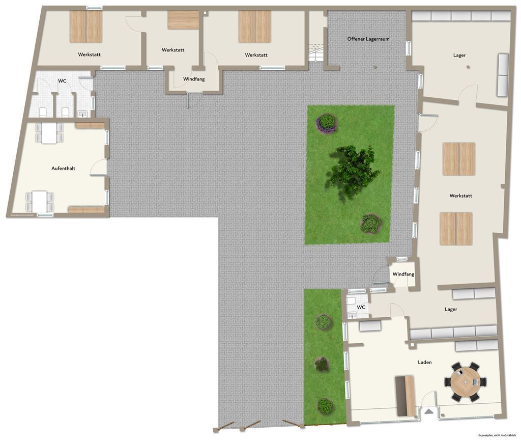 Grundriss Gewerbeeinheit